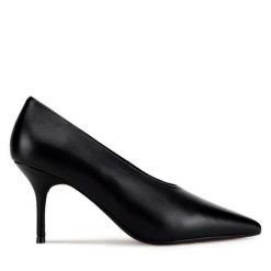 Szpilki Gino Rossi. Czarne szpilki Gino Rossi, bez wzorów, bez obcasa, na szpilce, bez zapięcia. Za 329.99 zł.