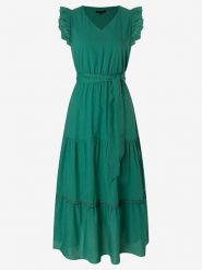 More & More Sukienka w kolorze morskim rozmiar: 46. Niebieskie sukienki More & More, bez wzorów, z bawełny, bez kołnierzyka, bez ramiączek, maxi. Za 223.99 zł.