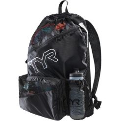 Plecak TYR Elite team mesh bkpk. Czarne plecaki TYR, bez wzorów, z meshu. Za 179.99 zł.