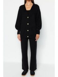 Trendyol 2-częściowy zestaw w kolorze czarnym rozmiar: L. Czarne swetry Trendyol, l, bez wzorów, bez ramiączek. Za 104.99 zł.