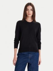 Calvin Klein Kardigan LV044D323G Czarny Slim Fit. Czarne kardigany Calvin Klein, l, bez wzorów, z wełny. Za 649.99 zł.