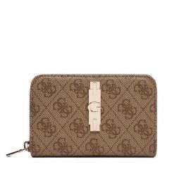 Portfel Guess. Brązowe portfele Guess, z aplikacjami. Za 264.99 zł.