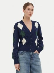Guess Kardigan W6BR47 Z1446 Granatowy Regular Fit. Niebieskie kardigany Guess, m, z aplikacjami, z syntetyku. Za 524.99 zł.
