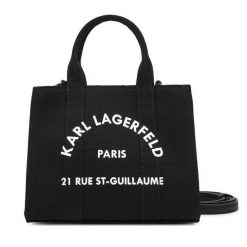 Torebka KARL LAGERFELD. Czarne torebki klasyczne KARL LAGERFELD, bez wzorów, bez dodatków. Za 429.99 zł.