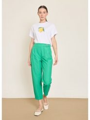 BGN Spodnie w kolorze zielonym rozmiar: 36. Zielone spodnie materiałowe BGN, na co dzień, bez wzorów, z materiału. Za 121.99 zł.