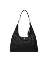 Guess Torebka Ella HWPD97 46010 Czarny. Czarne torebki klasyczne Guess, z aplikacjami, ze skóry, bez dodatków. Za 634.99 zł.