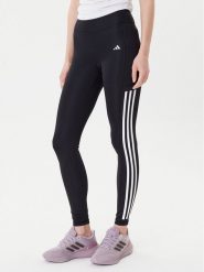 Adidas Legginsy Optime 3-Stripes IT9105 Czarny Slim Fit. Czarne legginsy sportowe Adidas, xs, bez wzorów, z syntetyku, na fitness i siłownię. Za 259.99 zł.