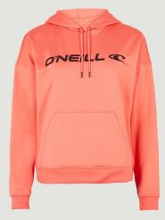 O'Neill Bluza polarowa "Rutile" w kolorze pomarańczowo-różowym rozmiar: XS. Pomarańczowe bluzy O'Neill, xs, bez wzorów, z polaru, z kapturem. Za 96.60 zł.