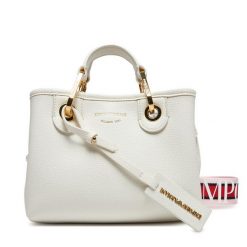 Torebka Emporio Armani. Białe torebki klasyczne Emporio Armani, bez wzorów, bez dodatków. Za 669.99 zł.