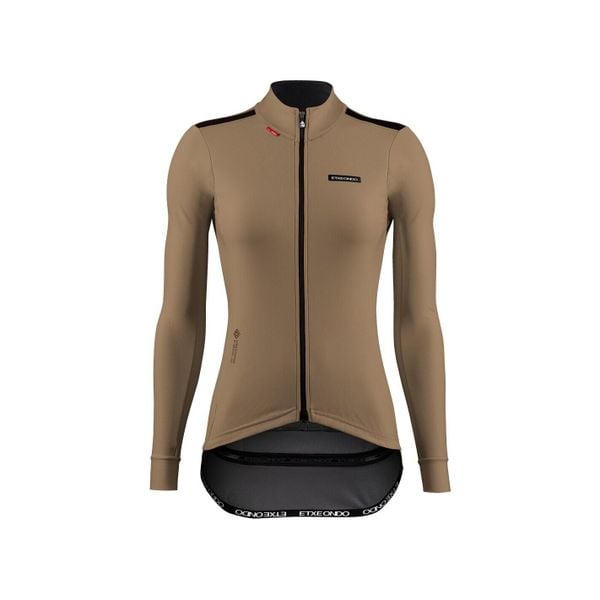 Kurtka damska Etxeondo Dena Gore-Tex WindStopper. Brązowe kurtki sportowe ETXEONDO, s, bez wzorów, z gore-texu, bez kaptura, rowerowe, gore-tex. Za 975.00 zł.