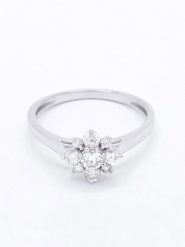 Maison héritage PARIS Złoty pierścionek "Saraphina" z diamentami rozmiar: 56. Szare pierścionki Maison héritage PARIS, z diamentem, złote. Za 3,914.99 zł.