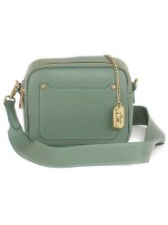 Anna Morellini Skórzana torebka "Aldina" w kolorze zielonym - 22 x 18 x 11 cm rozmiar: onesize. Zielone torby na ramię Anna Morellini, bez wzorów, z materiału, na ramię, bez dodatków. Za 260.99 zł.