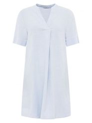 Zwillingsherz Sukienka w kolorze błękitnym rozmiar: onesize. Niebieskie sukienki Zwillingsherz, na co dzień, bez wzorów, bez kołnierzyka, bez ramiączek, mini, proste. Za 113.99 zł.