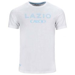 Koszulka na 50. urodziny Lazio Rome. Białe bluzki Mizuno, s, bez wzorów, sportowe, bez kołnierzyka, bez ramiączek. Za 194.50 zł.