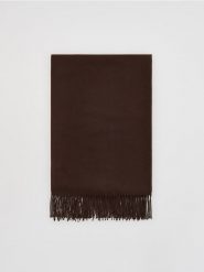 Szalik z wiskozą - ciemnobrązowy. Brązowe szaliki Reserved, bez wzorów, z wiskozy. Za 59.99 zł.