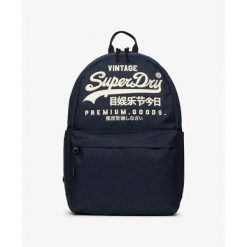 Plecak damski Superdry Heritage Montana. Niebieskie plecaki Superdry, bez wzorów. Za 284.00 zł.