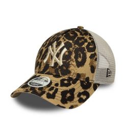 Czapka trucker damska New York Yankees New Era 9Forty Leopard. Brązowe czapki New Era, bez wzorów, z bawełny. Za 187.50 zł.