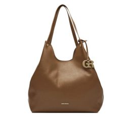 Torebka Gino Rossi. Brązowe shopper Gino Rossi, bez wzorów, bez dodatków. Za 329.99 zł.