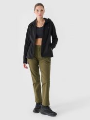 4F Spodnie trekkingowe softshell membrana 5000 damskie - khaki M. Brązowe spodnie narciarskie 4f, m, bez wzorów, z dzianiny, outdoorowe, windstopper. W wyprzedaży za 139.99 zł.