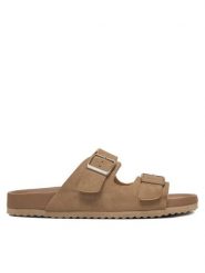 DeeZee Klapki MXCR-207 Beżowy. Brązowe klapki DeeZee, bez wzorów, z materiału, bez obcasa. Za 119.99 zł.