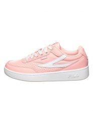 Fila Skórzane sneakersy w kolorze jasnoróżowo-białym rozmiar: 37. Białe trampki Fila, bez wzorów, bez zapięcia. Za 90.47 zł.