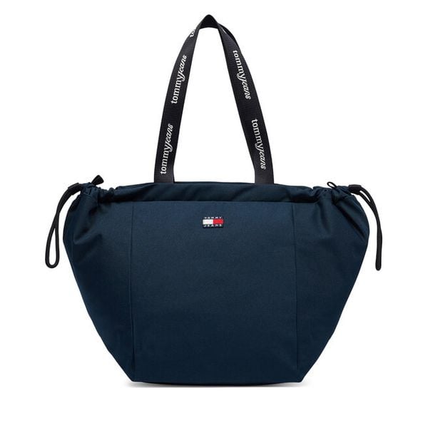 Torebka Tommy Jeans. Niebieskie torebki klasyczne Tommy Jeans, bez wzorów, z jeansu, bez dodatków. Za 329.99 zł.
