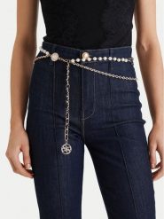 Guess Pasek Damski W6RZ00 WL110 Złoty. Żółte paski Guess, z aplikacjami. Za 199.99 zł.