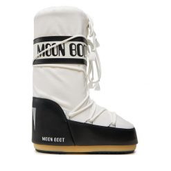 Śniegowce Moon Boot. Białe trapery i śniegowce Moon Boot, z nylonu. Za 859.99 zł.