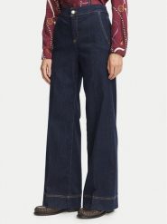 Marella Jeansy Emme by Marella Struzzo 2625186101 Granatowy Wide Leg. Niebieskie jeansy Marella, bez wzorów. Za 639.99 zł.