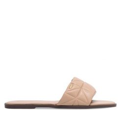 Klapki MEXX. Brązowe klapki Mexx, bez wzorów, bez obcasa. Za 59.99 zł.