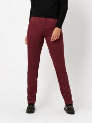 Relaxed by TONI Dżinsy - Slim fit - w kolorze bordowym rozmiar: 40K. Czerwone jeansy Relaxed by TONI, bez wzorów, z podwyższonym stanem. Za 174.95 zł.