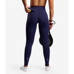 Legginsy do tenisa/padel damskie Smart z kieszenią na piłki. Niebieskie legginsy NORDICDOTS, xs, bez wzorów, z elastanu. Za 365.00 zł.