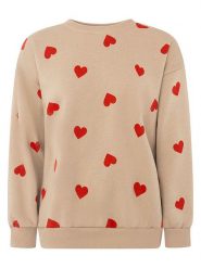 Zwillingsherz Bluza w kolorze beżowym rozmiar: XL. Brązowe bluzy sportowe Zwillingsherz, xl, bez wzorów, bez kaptura. Za 155.15 zł.