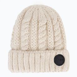 Czapka zimowa damska ROXY Tram Beanie. Białe czapki Roxy, bez wzorów, z dzianiny. Za 129.99 zł.