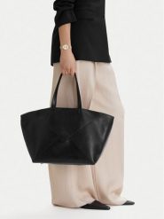 GINO ROSSI Torebka C-LDA7826 Czarny. Czarne shopper Gino Rossi, bez wzorów, z materiału, bez dodatków. Za 279.99 zł.