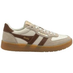 Damskie zamszowe buty sportowe Gola Hawk '83. Białe obuwie sportowe Gola, z zamszu, bez zapięcia. Za 428.50 zł.