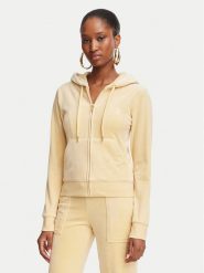 Juicy Couture Bluza Robertson JCAP176G Żółty Slim Fit. Żółte bluzy Juicy Couture, l, bez wzorów, z syntetyku, bez kaptura. Za 449.99 zł.