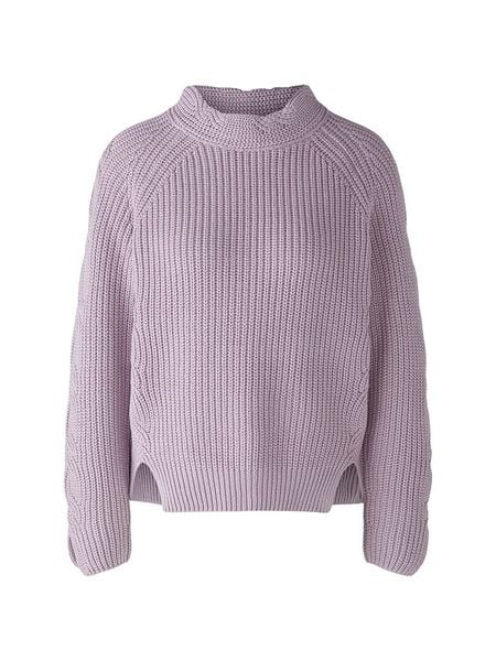 Oui Sweter w kolorze fioletowym rozmiar: 40. Różowe swetry Oui, bez wzorów, z bawełny, bez ramiączek. Za 148.26 zł.