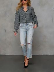 LA Angels Bluzka w kolorze czarno-białym rozmiar: XL. Białe bluzki LA Angels, xl, bez wzorów, bez kołnierzyka, bez ramiączek. Za 130.99 zł.