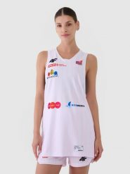 4F Koszulka meczowa replika domowa z sezonu 2024/25 damska 4F x KS Bydgoszcz - multikolor L. Czerwone koszulki sportowe 4f, bez wzorów, z dzianiny, bez ramiączek, na fitness i siłownię. Za 199.99 zł.