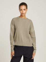 G-Star Sweter w kolorze beżowym rozmiar: L. Brązowe swetry G-Star, l, bez wzorów, z bawełny, bez ramiączek. Za 200.13 zł.