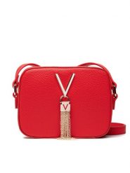 Valentino Torebka Divina VBS1R409G Czerwony. Czerwone listonoszki Valentino, bez wzorów, ze skóry, bez dodatków. Za 349.99 zł.