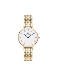 Daniel Wellington Zegarek Petite Roman Numerals 5-Link DW00100682 Złoty. Żółte, analogowe zegarki Daniel Wellington, złote. Za 599.99 zł.