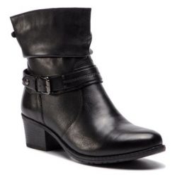 LASOCKI COMFORT RST-KALA-03BIG Czarny. Czarne botki Lasocki Comfort, bez wzorów, ze skóry, bez obcasa, bez zapięcia. Za 229.99 zł.