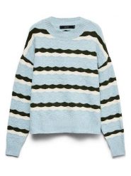Vero Moda Sweter w kolorze błękitno-czarnym rozmiar: XS. Niebieskie swetry Vero Moda, xs, bez wzorów, bez ramiączek. Za 149.95 zł.