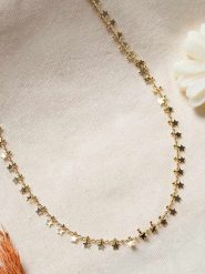 Lodie Silver Pozłacany naszyjnik z elementami ozdobnymi - dł. 45 cm rozmiar: onesize. Szare naszyjniki Lodie Silver, metalowe. Za 82.99 zł.