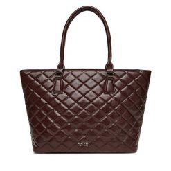 Torebka Nine West. Brązowe shopper Nine West, bez wzorów, bez dodatków. Za 249.99 zł.