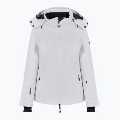 Kurtka narciarska damska EA7 Emporio Armani Ski Cortina Embossed Toray. Białe kurtki narciarskie EA7 Emporio Armani, l, bez wzorów, z elastanu, bez kaptura, narciarskie, Dermizax. Za 2,299.00 zł.