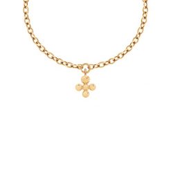 Naszyjnik Łańcuch No.1 z pozłacaną zawieszką Luck. Żółte naszyjniki Lilou, pozłacane. Za 363.00 zł.