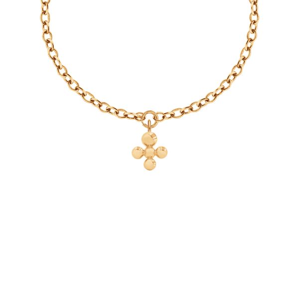 Naszyjnik Łańcuch No.1 z pozłacaną zawieszką Luck. Żółte naszyjniki Lilou, pozłacane. Za 363.00 zł.